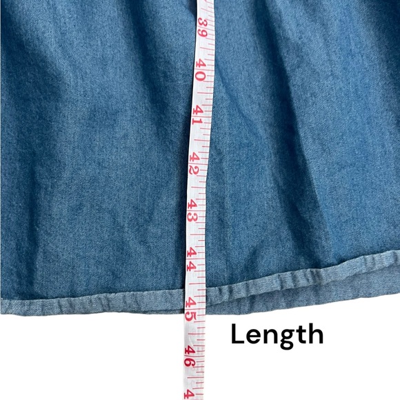 Michael Kors dress medium women blue cotton denim medium (no belt) - Picture 6 of 6